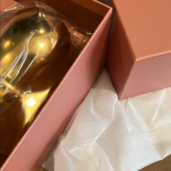 Cult Gaia metallic gold sculptural lucite Reina clutch. - Picture 6 of 7